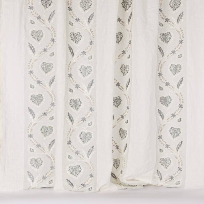 Florinda Sheer Fabric - Old Blue fabric swatch F4814-02