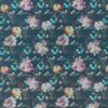 blue botanical jacquard fabric from Clarke & Clarke