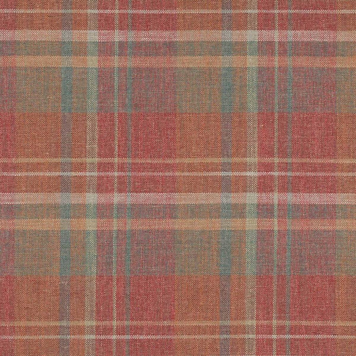 Donovan Plaid Fabric - Red / Forest by Donovan Plaid Fabric - Red / Forest from
