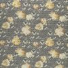 black-grey botanical jacquard fabric from Clarke & Clarke
