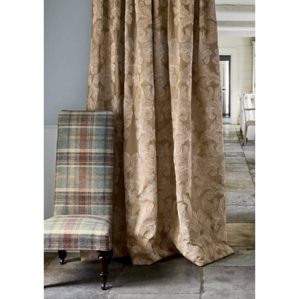 Carrick Plaid Fabric - Beige by Carrick Plaid Fabric - Beige from