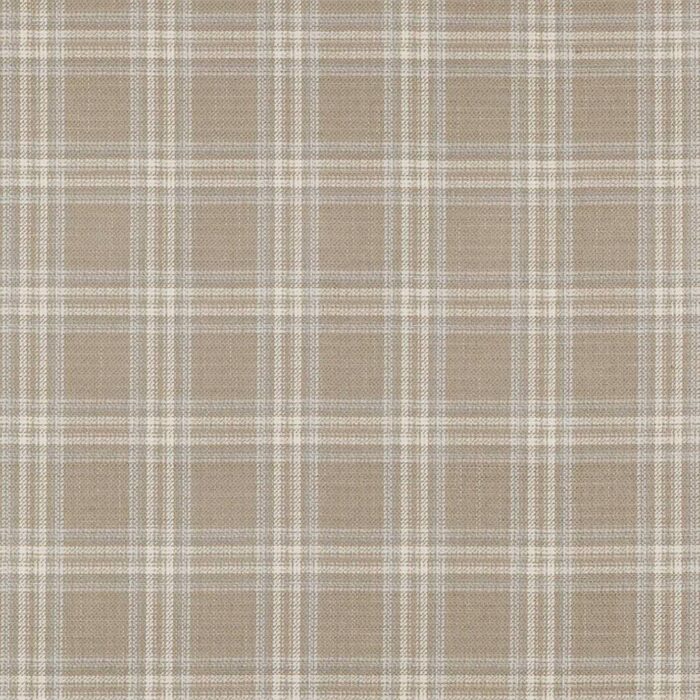Bowen Check Fabric - Taupe swatch
