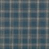 blue checked woven fabric from Colefax & Fowler