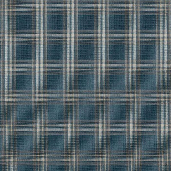 Bowen Check Fabric - Blue swatch