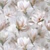 black-grey botanical linen fabric from Designers Guild