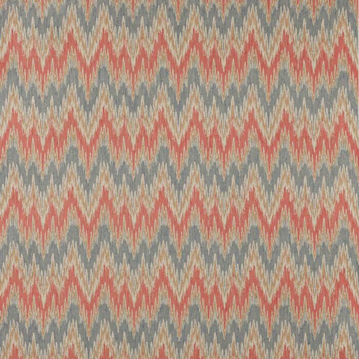 Medore Fabric - Tomato / Slate swatch