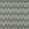blue geometric jacquard fabric from Colefax & Fowler