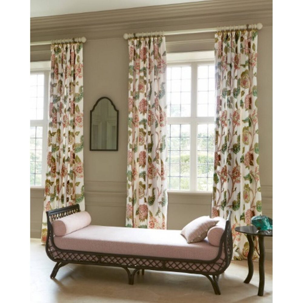 Genista Fabric - Red / Green by Genista Fabric - Red / Green from