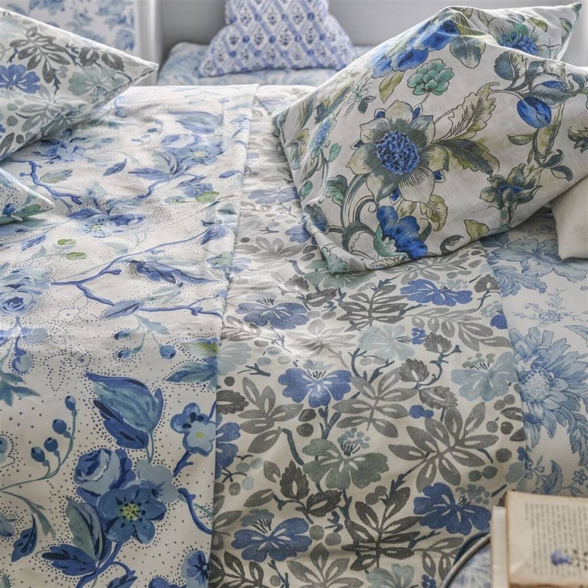 Carlisle Fauna Fabric - Woad by Carlisle Fauna Fabric - Woad from