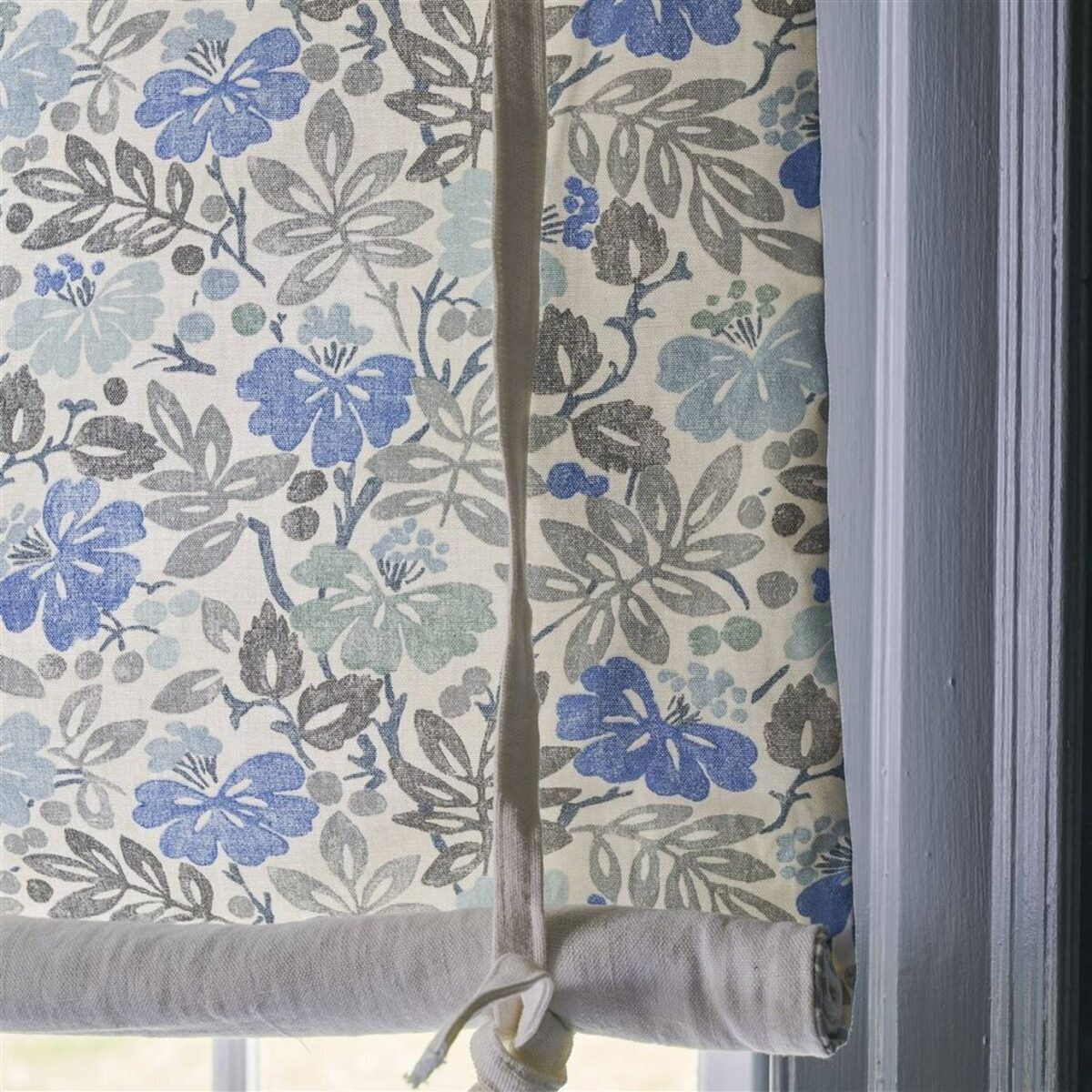 Carlisle Fauna Fabric - Woad by Carlisle Fauna Fabric - Woad from