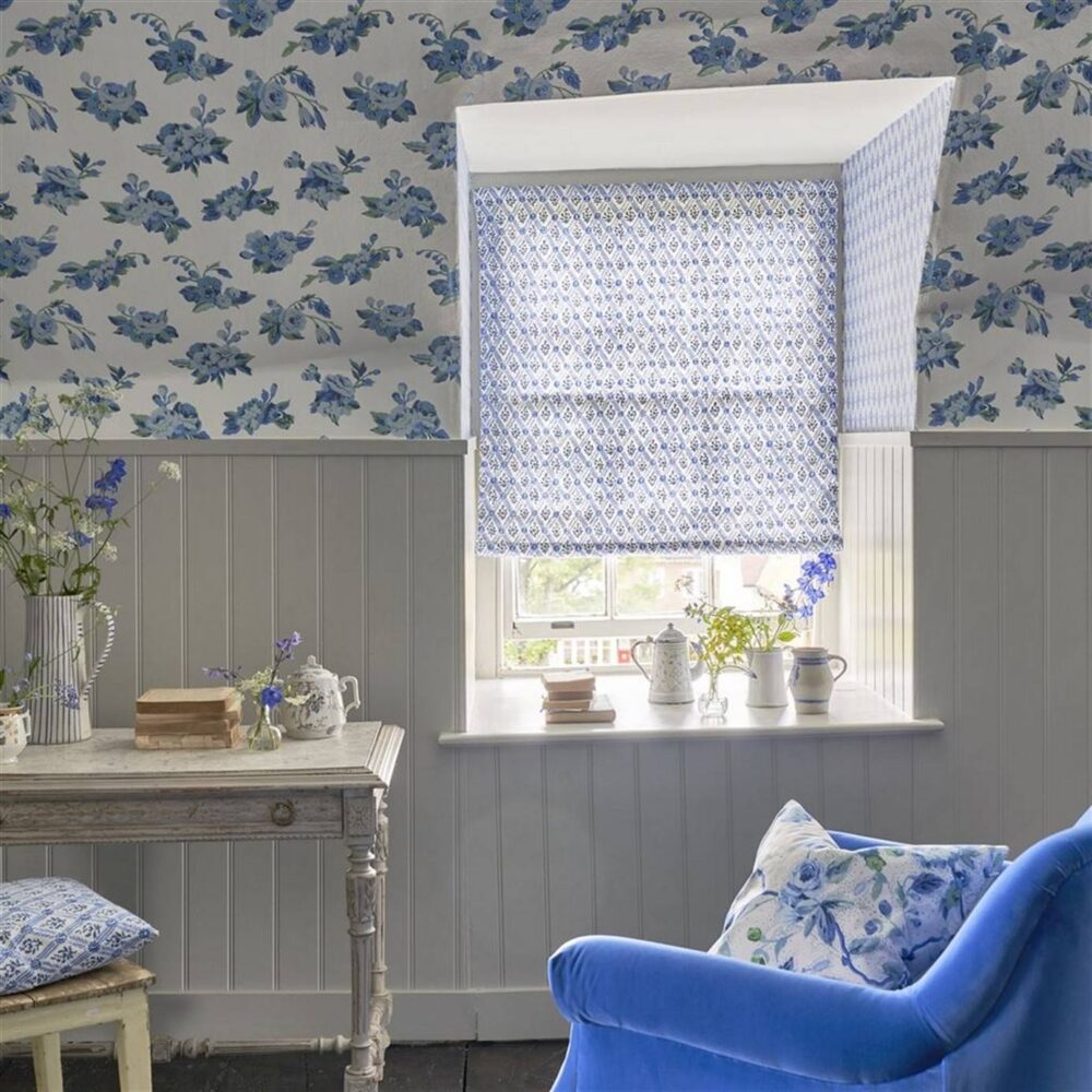 St John Street Trellis Fabric - Limestone by St John Street Trellis Fabric - Limestone from