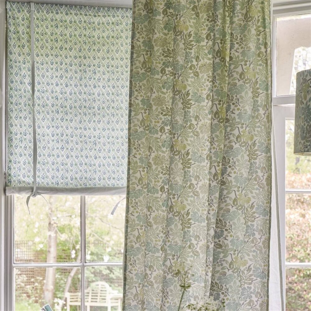 St John Street Trellis Fabric - Willow by St John Street Trellis Fabric - Willow from