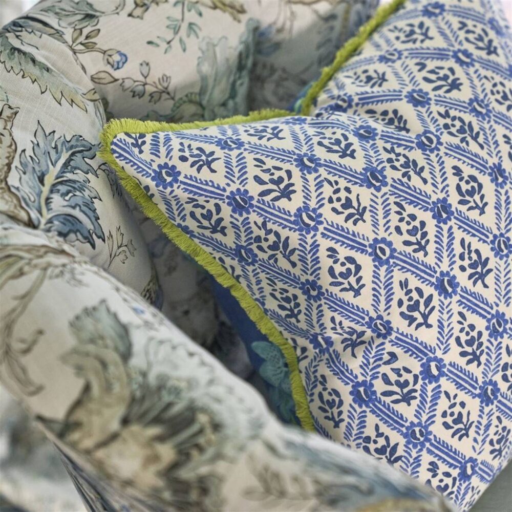 St John Street Trellis Fabric - Willow by St John Street Trellis Fabric - Willow from