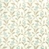 multicolour botanical embroideried fabric from Clarke & Clarke