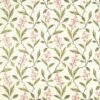 green botanical embroideried fabric from Clarke & Clarke