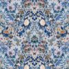 blue botanical cotton fabric from Designers Guild