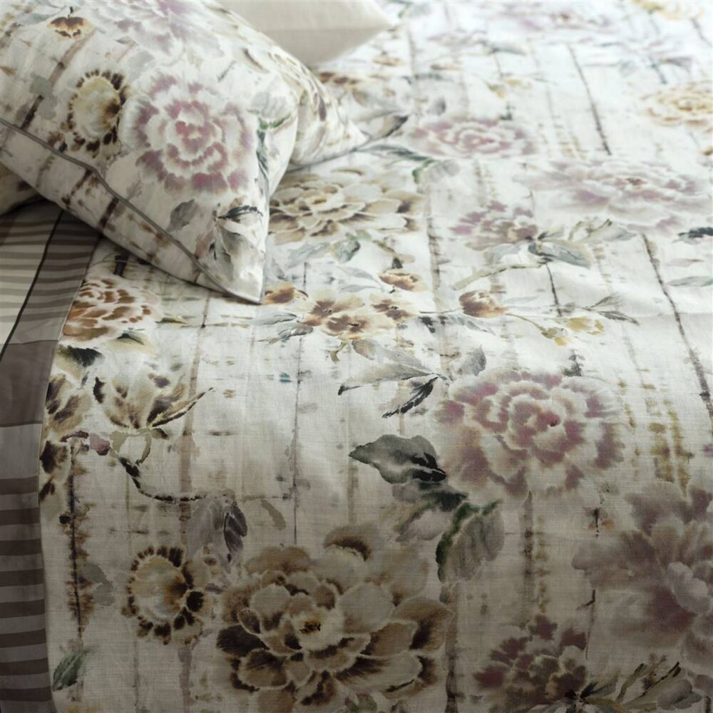 Kyoto Flower Fabric - Indigo by Kyoto Flower Fabric - Indigo from