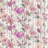 pink botanical cotton fabric from Designers Guild