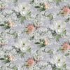 black-grey botanical cotton fabric from Designers Guild