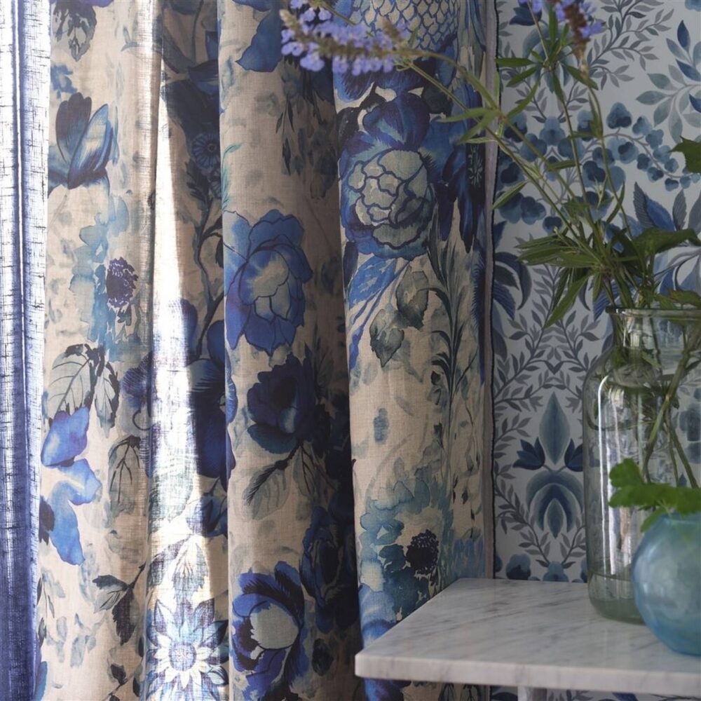 Hirigana Fabric - Indigo by Hirigana Fabric - Indigo from