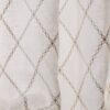 white geometric voile-sheer fabric from Colefax & Fowler