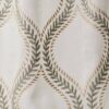 black-grey botanical voile-sheer fabric from Colefax & Fowler