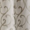 black-grey botanical voile-sheer fabric from Colefax & Fowler