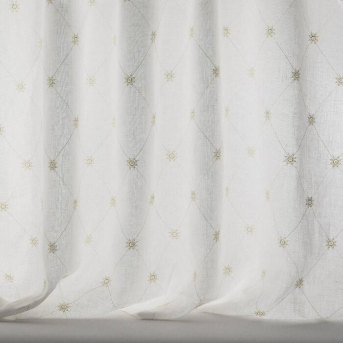 Anise Trellis Fabrics - Beige swatch