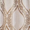 white contemporary embroideried fabric from Colefax & Fowler