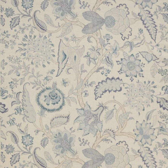 Ajmer Tree Fabric - Blue swatch