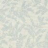blue botanical woven fabric from Clarke & Clarke