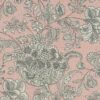 pink botanical woven fabric from Clarke & Clarke