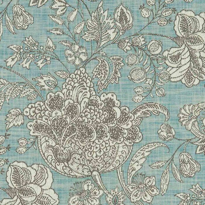 Woodsford Fabric - Teal swatch
