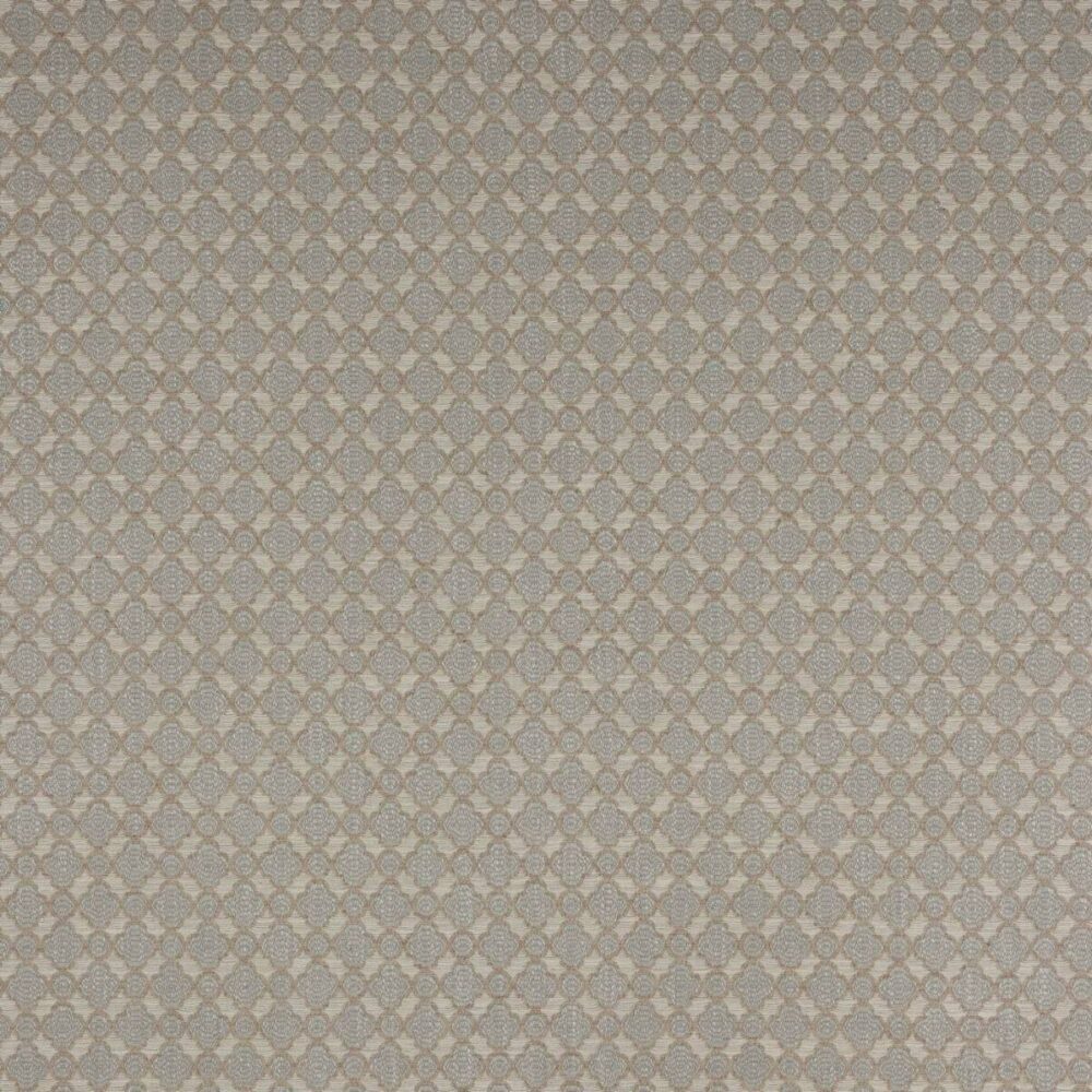 black-grey geometric jacquard fabric from Colefax & Fowler