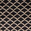 black-grey geometric embroideried fabric from Clarke & Clarke