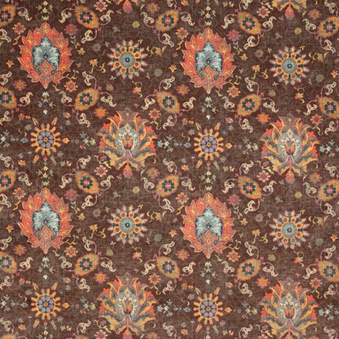 Jocasta Velvet Fabric - Chocolate swatch