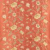 red animal embroideried fabric from Colefax & Fowler