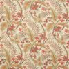 brown botanical linen fabric from Colefax & Fowler