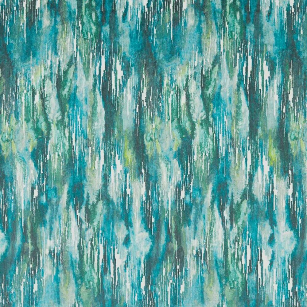 blue misc velvet-chenille fabric from Clarke & Clarke