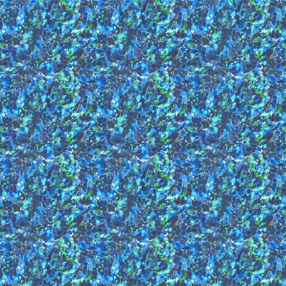 Odisha Fabric - Cobalt by blue misc velvet-chenille fabric from Designers Guild