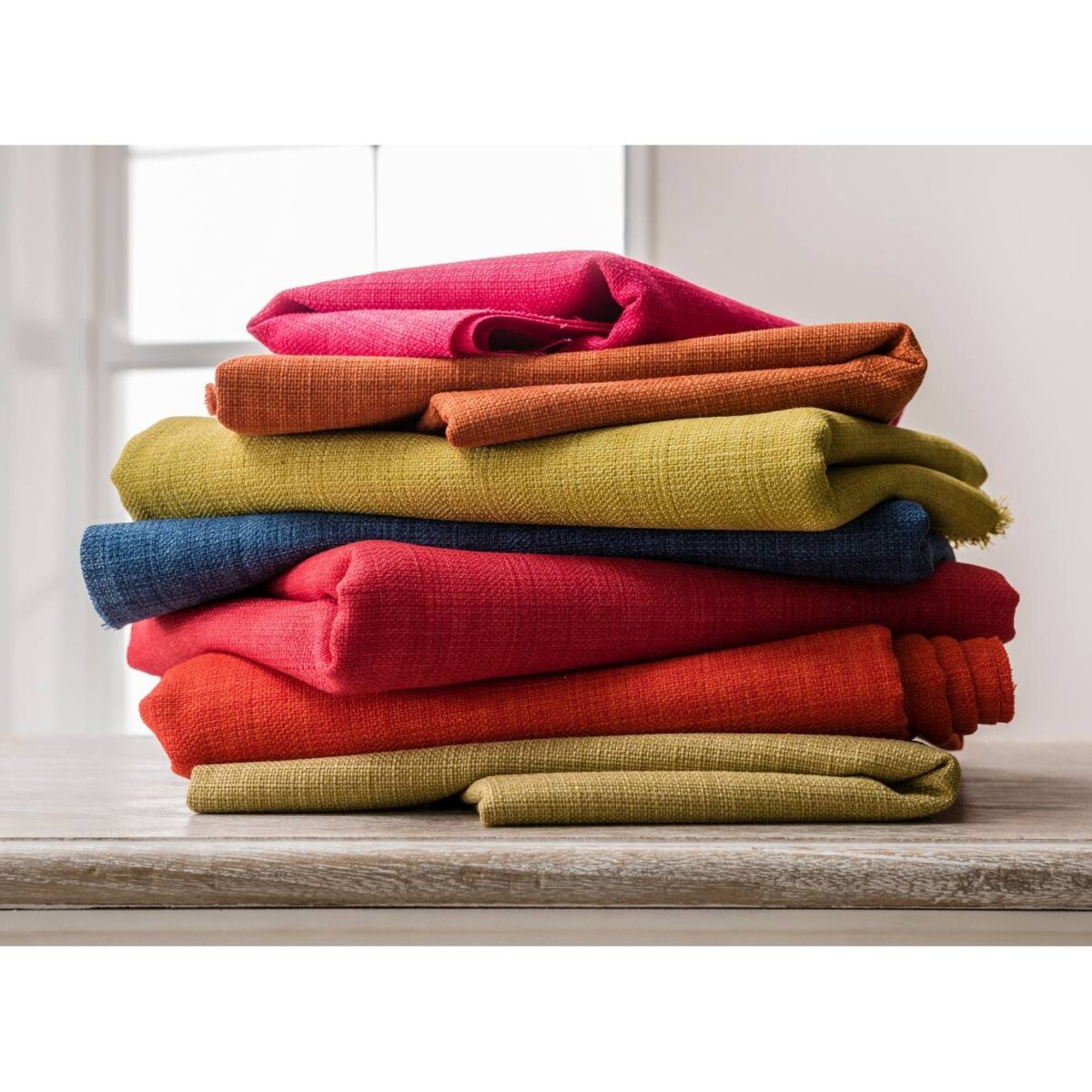Linoso Fabric - Raspberry by Linoso Fabric - Raspberry from