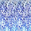 blue botanical cotton fabric from Designers Guild