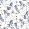 blue botanical cotton fabric from Designers Guild