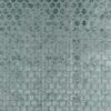 green geometric velvet-chenille fabric from Designers Guild