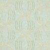 blue geometric embroideried fabric from Clarke & Clarke