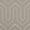 brown geometric embroideried fabric from Clarke & Clarke