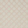 pink geometric embroideried fabric from Clarke & Clarke