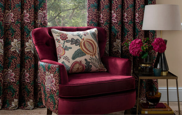 Winter Garden Fabric - Ebony by Winter Garden Fabric - Ebony from