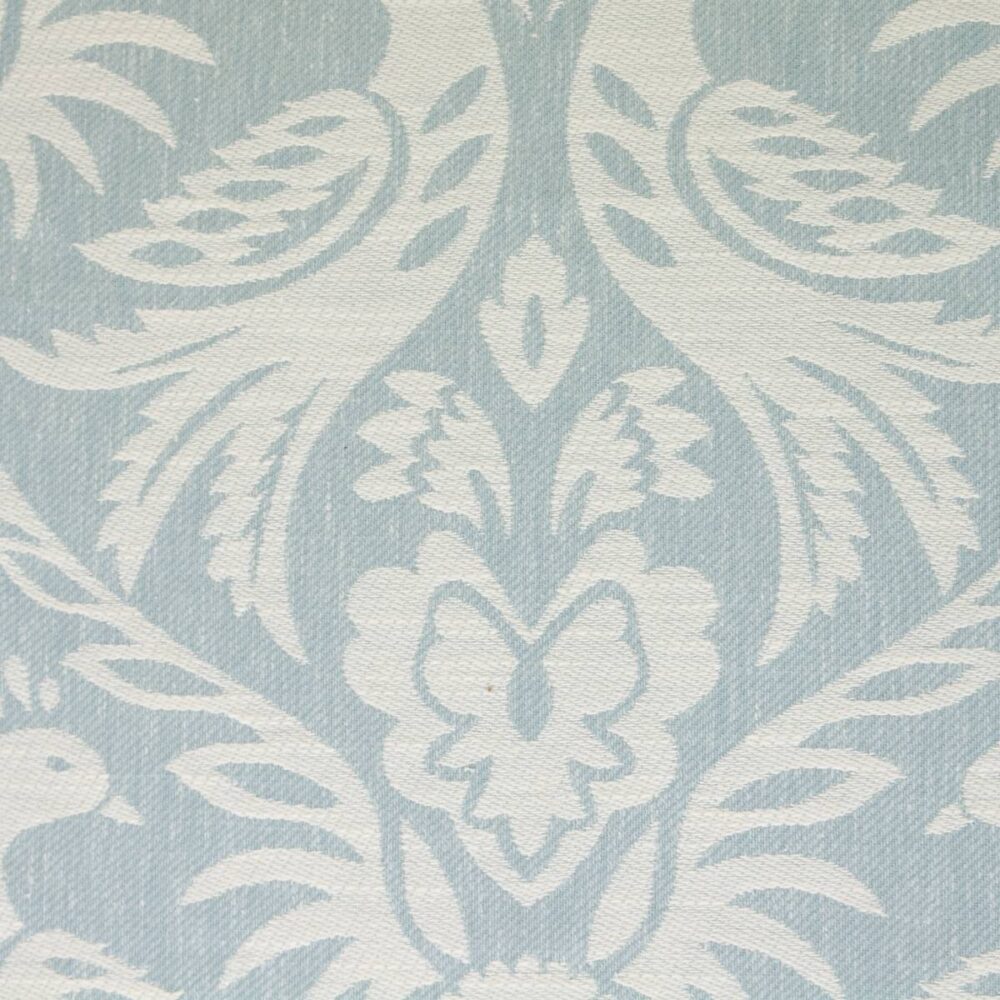 Harewood Fabric - Duckegg by blue animal jacquard fabric from Clarke & Clarke