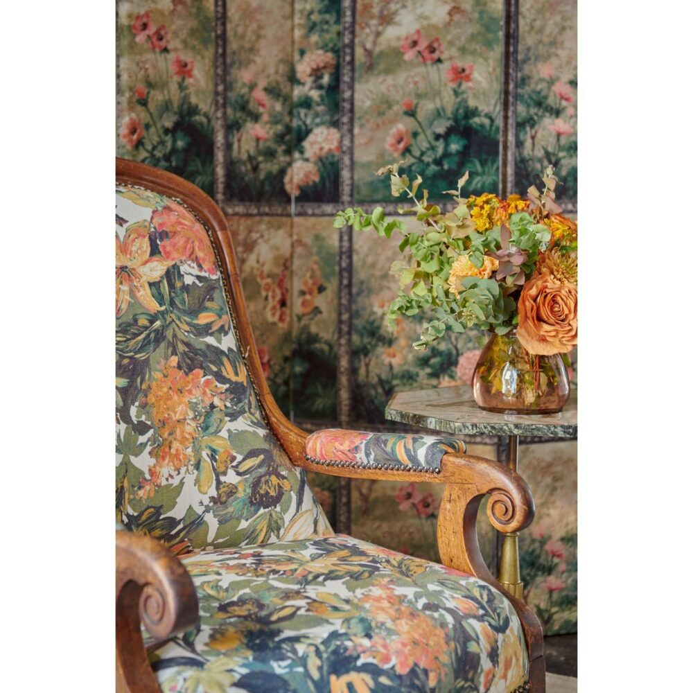 Artus Fabric - Denim / Ochre by Artus Fabric - Denim / Ochre from
